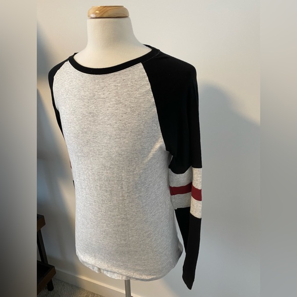 Simons LE31 Men’s Contrast Long Sleeve T-Shirt - Picture 2 of 4